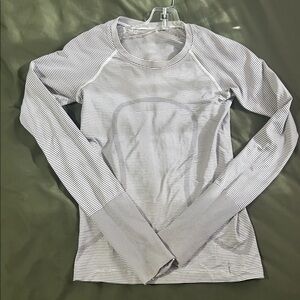 Lululemon Striped Long Sleeve Top